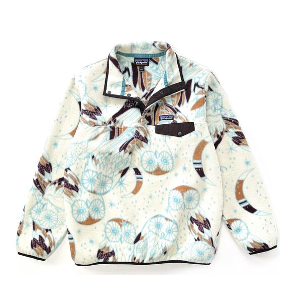 Patagonia Synchilla Snap-T Fleece Harvest Moon Owl Size Large - Picture 1 of 12